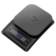 Digitale Koffieweegschaal met Timer - Espressoweegschaal voor Pour over Drip Maker 0,1G Hoge Precisieweegschaal met Siliconen Pad