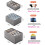 3 Piece Wardrobe Organizer, Storage Boxes, Jeans Organizer, Stackable Storage Box, Gray Storage Box for Drawers Closet,B 5