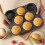 Hamburger Bun Mold Silicone 8 Cavity Easy Release Hamburger Bun Mold Pan Kitchen Tools 8