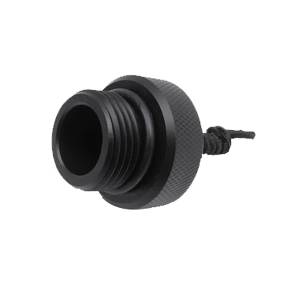 Dust Plug Attach With Rope Diving Dust Cap For Scubas Tanks Valves End Cap Diving Dust Cap Dive Accessory Black 6032770360163