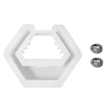 Square Hexagon Arch Candle Cup Incense Burner Silicone Mold DIY Gypsum Pouring Aromatherapy Storage Mold, B