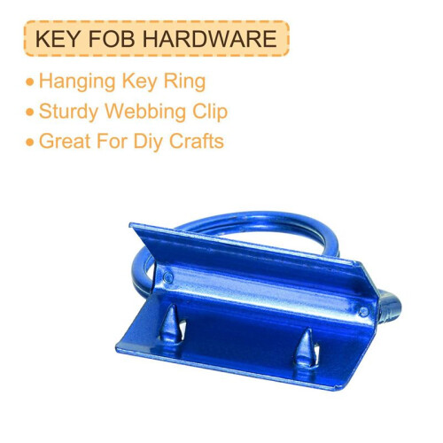 20PCS Key Fob Hardware with Keychain Rings for Bag Webbing, 2