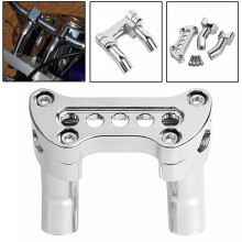 4 Tum Pullback Styre Riser 1 Tum Top Clamp för Dyna Fat Bob Sportster 883