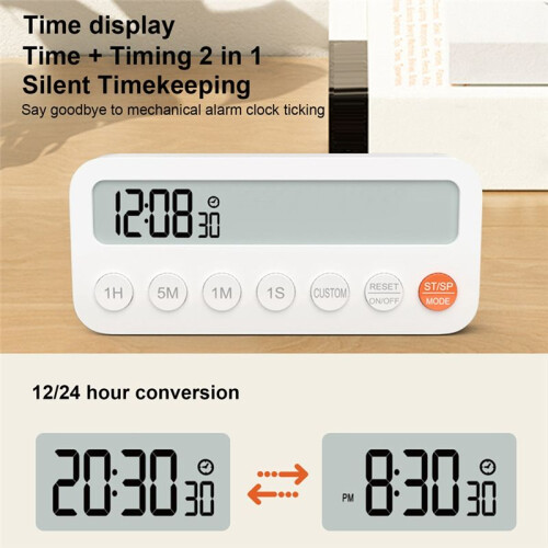 Digital Kitchen Timer Magnetic Kitchen Timer Clock Home Cooking Food Tools Timer for Kids Camping Classroom 1