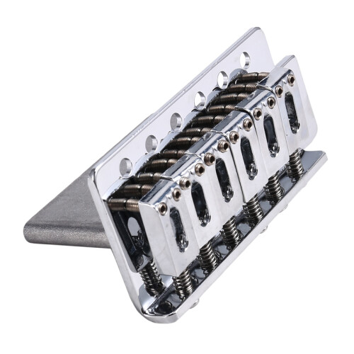 Tremolo Bridge System för  Stratocaster SQ ST Elgitarr Krom Silver Gitarrtillbehör Strängavstånd 1