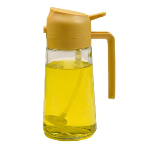 Oliedispenser voor Keuken, Oliedispenserfles voor Keuken, 2 in 1 Oliedispenser, Bakoliespraydispenserfles