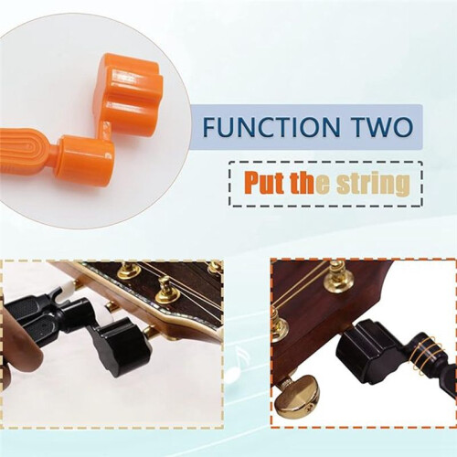 Guitar'S String Cutter and Winder Tool, Acoustic Guitar Bridge Pin Remover Puller, 3-In-1 Guitar String Replace Tool