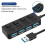 4-Port Button USB3.0 HUB  USB Splitter1 to 4 Hub Type-C Extender for Laptop Computer Accessoriess,B 8