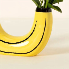 JarróN de PláTano Simple, Arreglo Floral, DecoracióN para Sala de Estar, Comedor, Adornos, Macetero de Artefactos de Resina con Marco