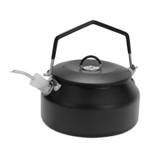 Zwarte Outdoor Waterkoker Keukenwaterkoker Professionele Waterkoker Outdoor Accessoires Waterkoker RVS Camping
