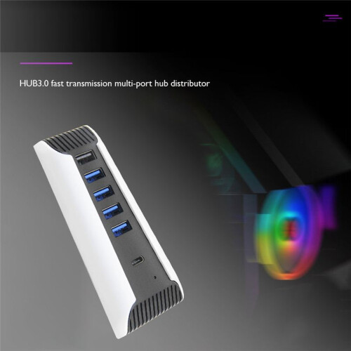 1 to 5 Multi  USB Hub for PS5 USB3.0 Console Splitter Expander Adapter Game Console 5  Hub for  5 2