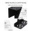 Universal PC Case Holder Adjustable Host Box Stand Versatile Under Desk or Wall Side Mount, Cpu Stand Lift White 3
