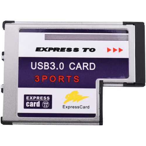 3 Port Hidden Inside USB 3.0 To Express Card 54mm Adapter Converter Chipset FL1100