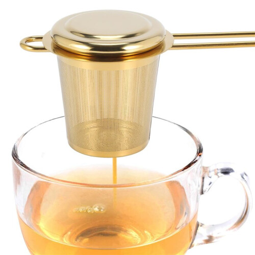 Tea Leaf Tea Strainer Golden  Tea Strainer Kung Fu Tea Set 1