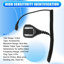 Heavy Duty Speaker Microphone Mic PTT IP54 Waterproof for HYT Two Way Radio UV-5R TK-3302 -3 BF888S