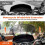 Motorcycle Windshield Transparent Extension Adjustable Spoiler Deflector for      36X14cm 10