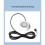 Computer Desktop  PC Motherboard External Start LED Light Power /OFF Round Button 2M Extension Cable Black 9