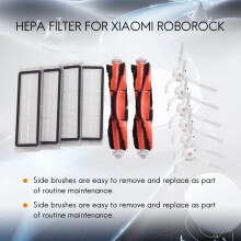 6 X Spazzola Laterale 4 X Filtro Hepa 2 X Spazzola Principale per  Vacuum 2  S50 Mi Robot Aspirapolvere Accessori