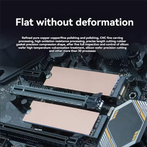 SSD Copper Heatsink Cooler Hard Drive Box Cooling Sticker Thermal Pad for Laptop Desktop 1