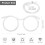 Glasses shape straw to drink - clear 5