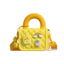 Multifunctional Children'S Camera Bag Portable Cute Handheld Coin Purse Camera Accessories,Yellow