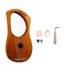 7-Saitiges Leierharfen-Holzsaiteninstrument mit Tragetasche, ZusäTzlichem Saitensatz und Accessaries Style B