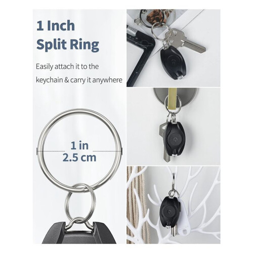 10 Pack LED Keychain Flashlight  LED Keychain Light Portable Ultra Bright Battery Powered Key Ring Torch 1
