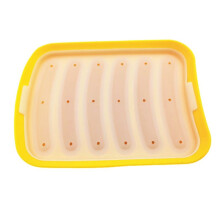Yellow-6 in 1 Sausage Machine DIY Mold Making Hot Dog Handmade Ham Silicone Mold Food Machine Kitchen Cooking Gadgets