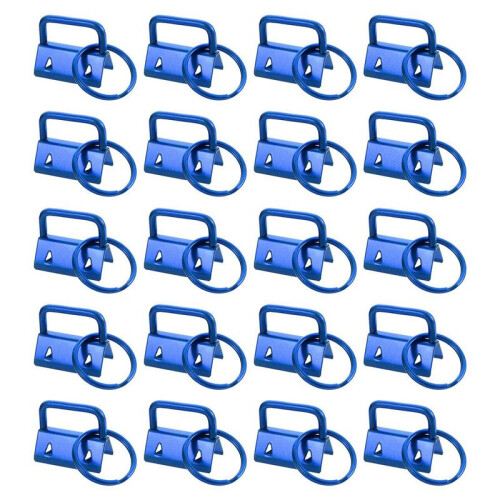 20PCS Key Fob Hardware with Keychain Rings for Bag Webbing,
