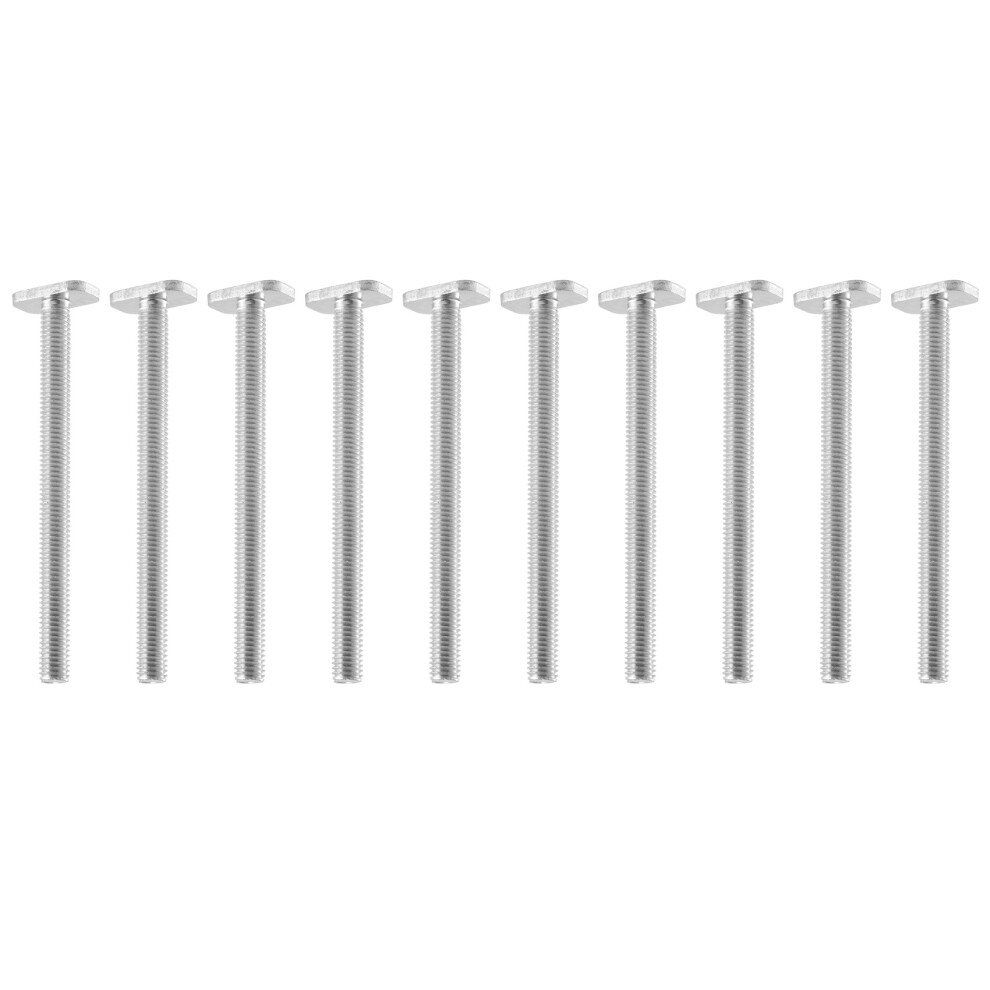 10Pcs M8x100mm T-Nut Sliding Screws For 30 Series Miter Track T-Slot Woodworking Tool 4712319582851