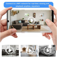 Minikameror Trådlös WiFi Fjärrövervakningskamera Home Security IP-Kamera med Rörelsedetekteringsvarning