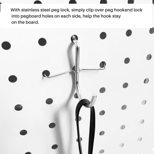 80 Piece Pegboard Hooks Assortment with Pegboard Bins, Peg Locks, for Organizing Various Tools for Kitchen  Room 2