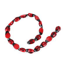 20Pcs Marienkäfer Lampwork Glas Spacer Perlen Rot 15X10Mm