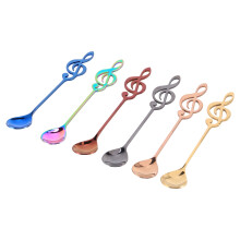 Cucchiai per Note Musicali Confezione da 6 Cucchiaini da Tè Creativi e Carini Cucchiaini da Caffè un Forma di Notazione Musicale nel Acciaio