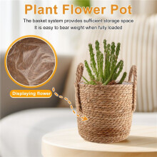 Stroh Aufbewahrungs Korb Rattan Boden Blumen Topf Handwerk Dekoration Modernes Zuhause Wohnzimmer Schlaf Zimmer Shop Blumen Korb
