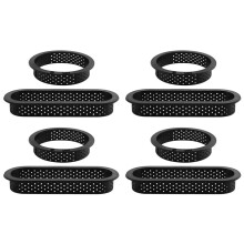 8 Pcs Round & Oval Tart Rings Heat-Resistant Perforated Cake Mousse Ring Non Stick Bakeware Cake Mold Cake Rings