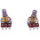 2 St Gitarrpotentiometer Splined Liten Pot Elgitarr Baseffekt Förstärkare Tonvolym 18MM Skaftdelar 5