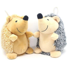 Dog Squeaky Toys Hedgehog Stuffed Plush Dog Chew Toys Durable Interactive Dog Toys for Small Medium and Large Dog,A