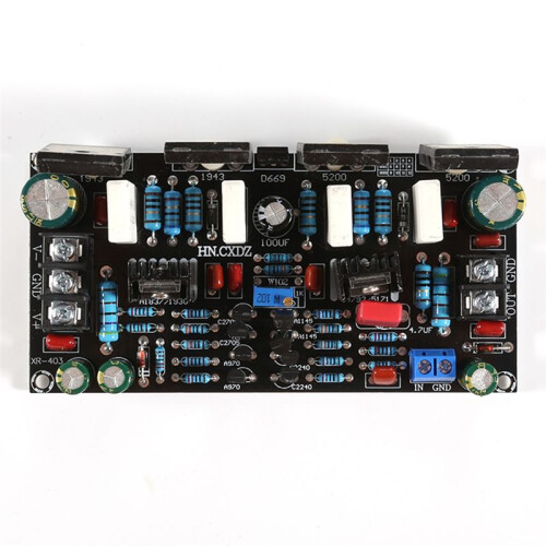 Amplifier Board Module Single Channel 200W 1943+5200 for  Pair Tube Rear Stage Amplifier Board Module 1