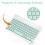 10 Inch Rechargeable  Keyboard Ultra-Thin Portable  Keyboard for , IOS, Android, Windows Devices A 4