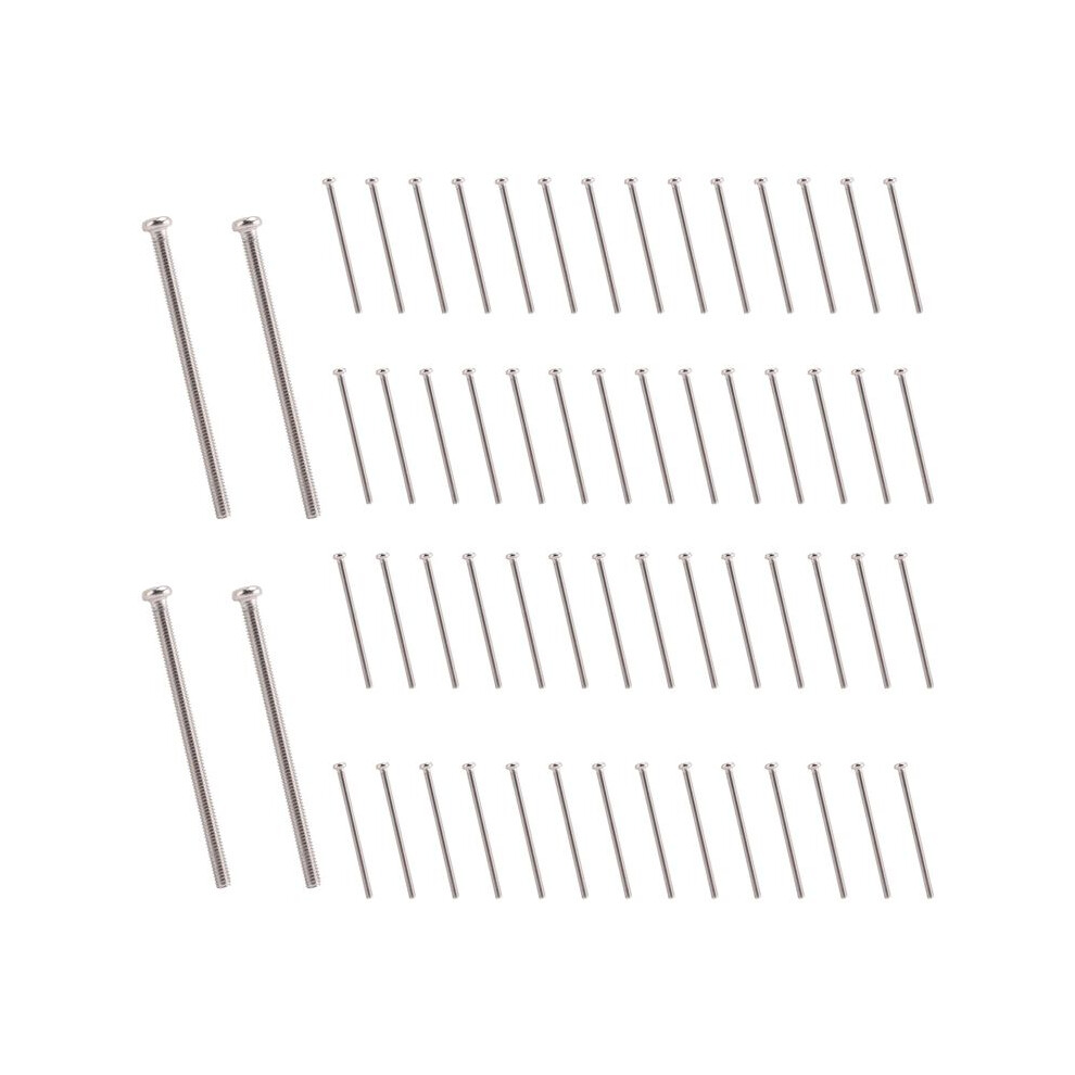 M2.5 X 40Mm 304 Stainless Steel Phillips Round Screws Bolt 60Pcs 6032022714591