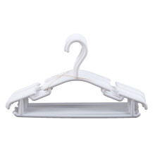WIT - Pak van 10 Stuks Antisliphangers voor Kinderkleding PP-Hangers voor Baby of Kind 27 X 15 cm