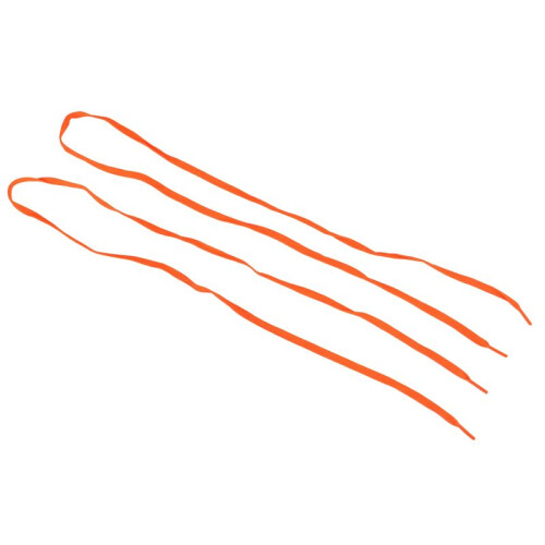 Trainers Replacement 8mm Wide Orange Flat String Shoelace Pair