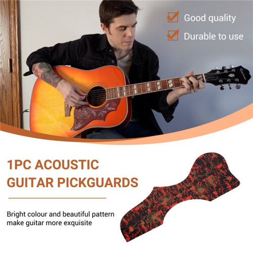 Tortoise Decoration EJ200 Style Acoustic Guitar Pickguard, Tortoise 2