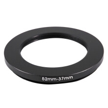 52mm-37mm 52mm to 37mm Black Step Down Ring Adapter for Camera