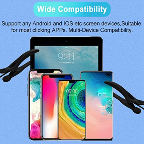 Mobile Phone Screen Clicker, Analog Finger Connecting Device, Automatic Physical Intelligent Mute Touch Screen(C) 2