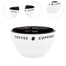 Kaffeetasse 200ml Messbecher Stapelbar mit Skala Kaffee-Probierschale Professionelle Keramik-Kaffeetasse Messbecher