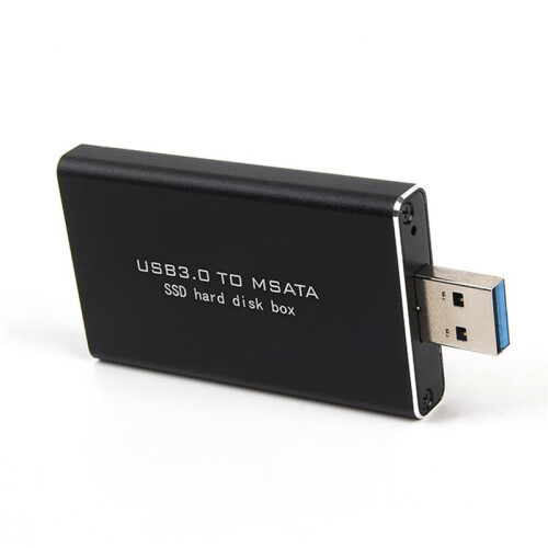 MSATA un USB USB 3.0 un MSATA SSD Enclosure USB3.0 un MSATA Case Hard Disk Adapter M2 SSD External HDD Box HDD Case 2