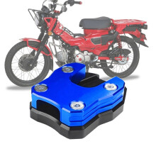 Motorfiets Zijstandaard Vergroot Uitbreiding Kickstand Pad voor CT125 CT 125 Cub 2020- (Zwart)