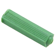 500 Stuks Groene Metselwerk Schroefbevestiging Muurankerpluggen 6 mm X 27 mm